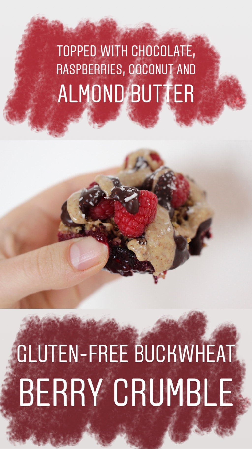 Gluten-Free Buckwheat Berry Crumble #glutenfree #crumble #refinedsugarfree #dairyfree #berries #dessert #healthydessert